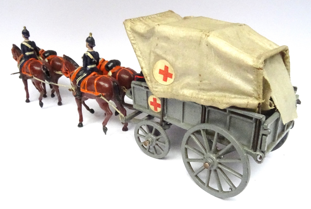 Britains set 145, Royal Army Medical Corps four-horse Ambulance Wagon - Image 4 of 4