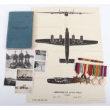 Royal Air Force Medal and Log Book Set of Navigator R White, Who Was Attacked by Japanese Fighter on