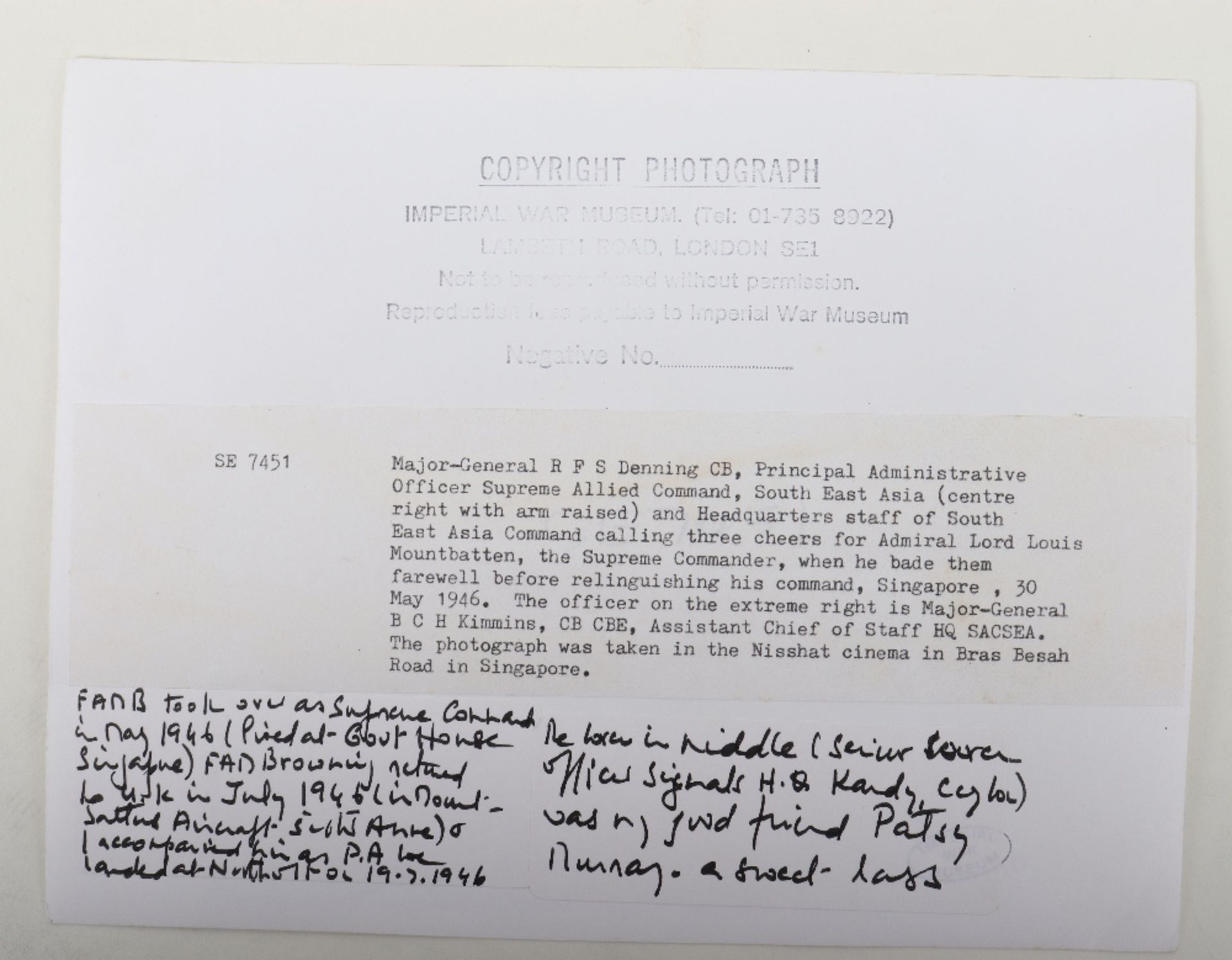 Letter Relating to the Edwina Mountbatten Trust (1962) and signed by "Alexander" of Tunis - Image 3 of 3