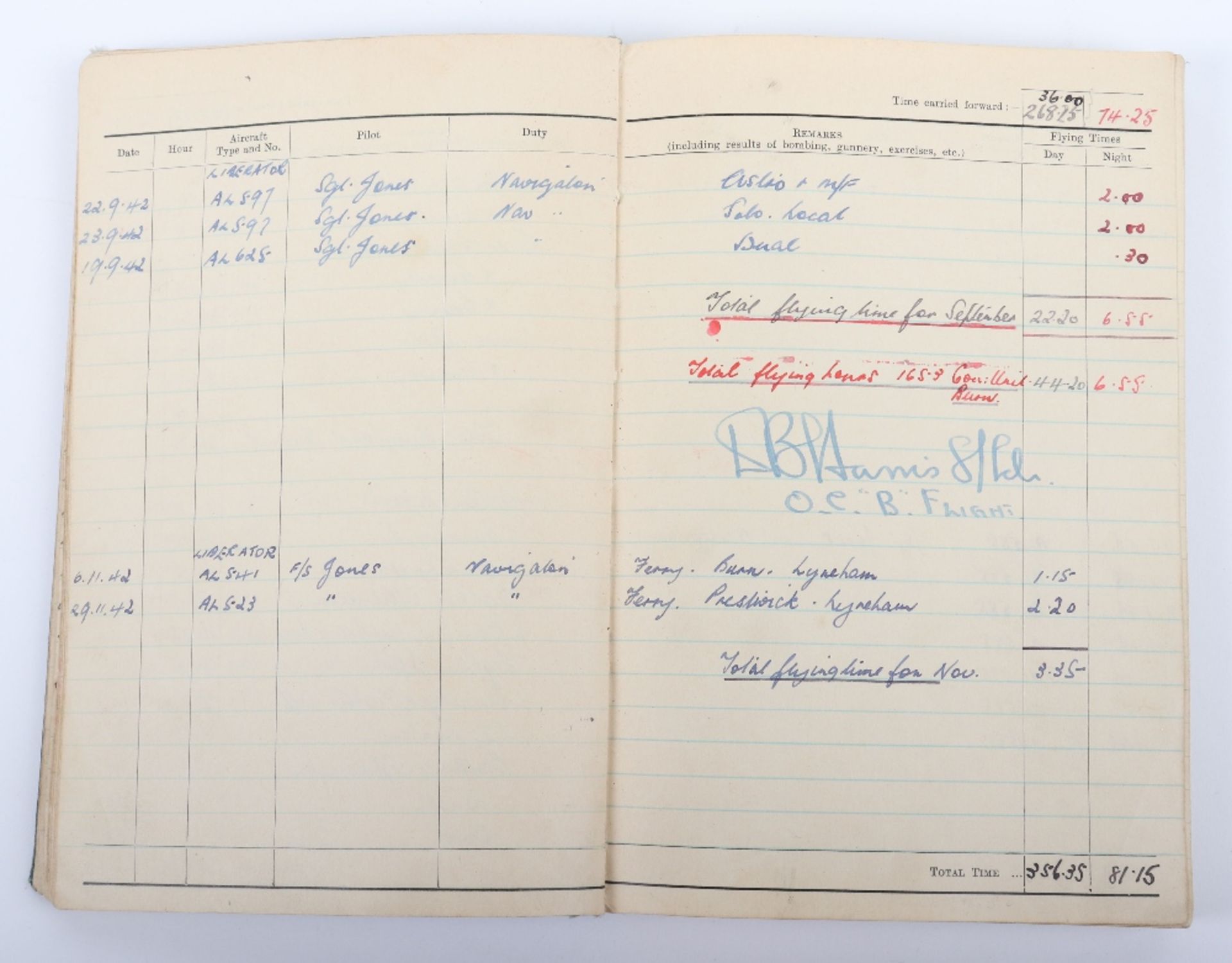 Royal Air Force Medal and Log Book Set of Navigator R White, Who Was Attacked by Japanese Fighter on - Image 11 of 12