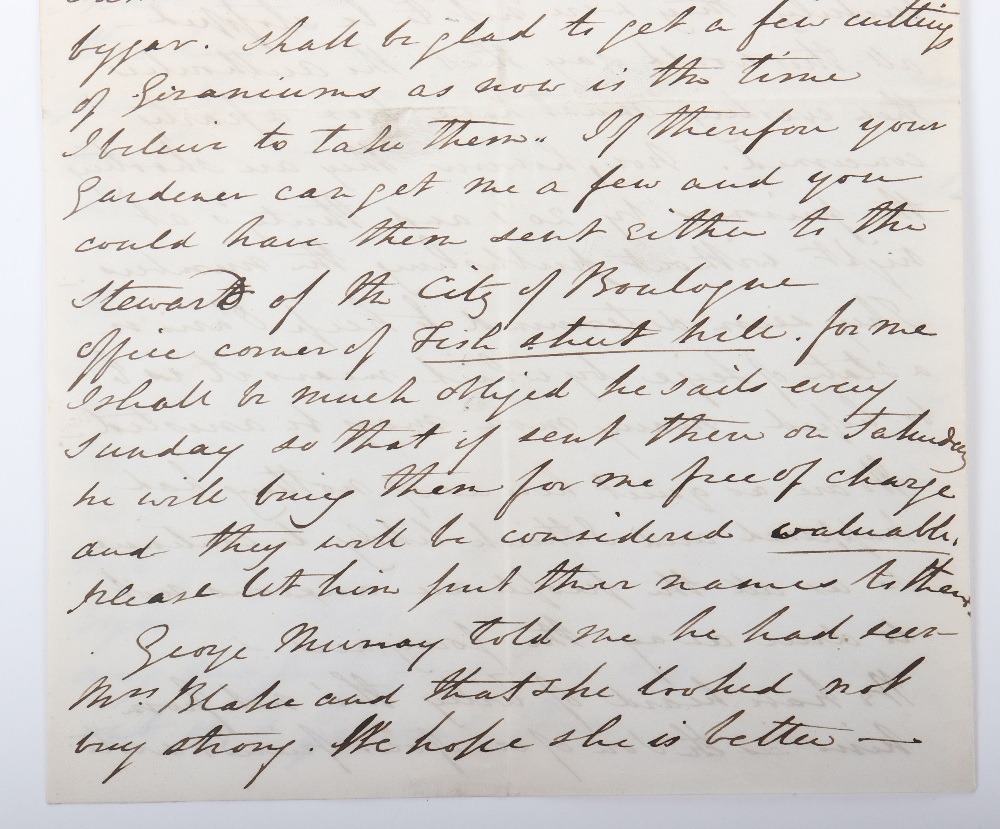 Interesting Letter Describing in English Some Events at the Height of the Revolution in 1848 which l - Image 11 of 11