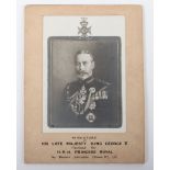 George V Memorial Photograph