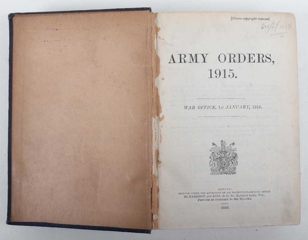 Army Orders for 1914, 1915 & 1916 - Image 3 of 4