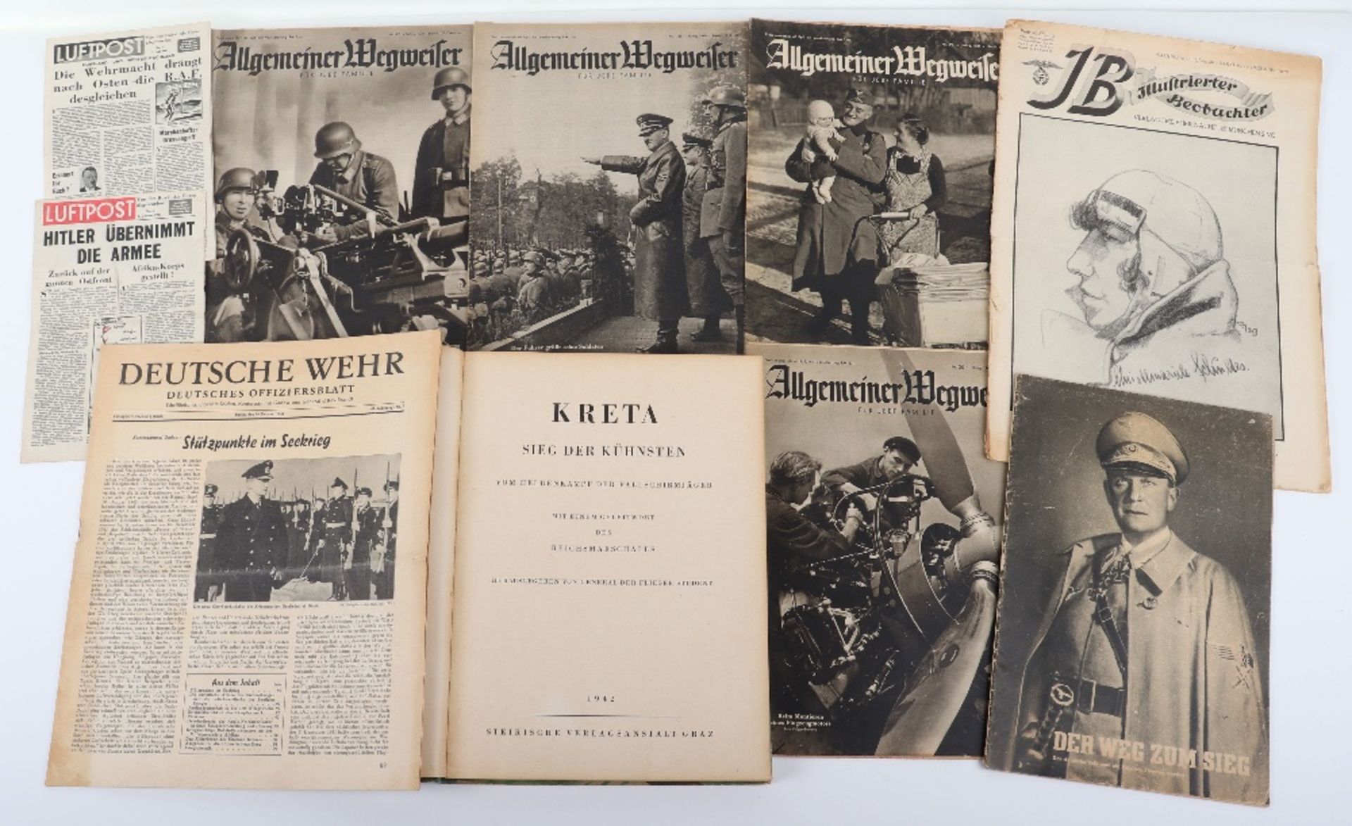 Third Reich Book Kreta Sieg der Kuhnsten von Heldenkampf den Fallschirmjager