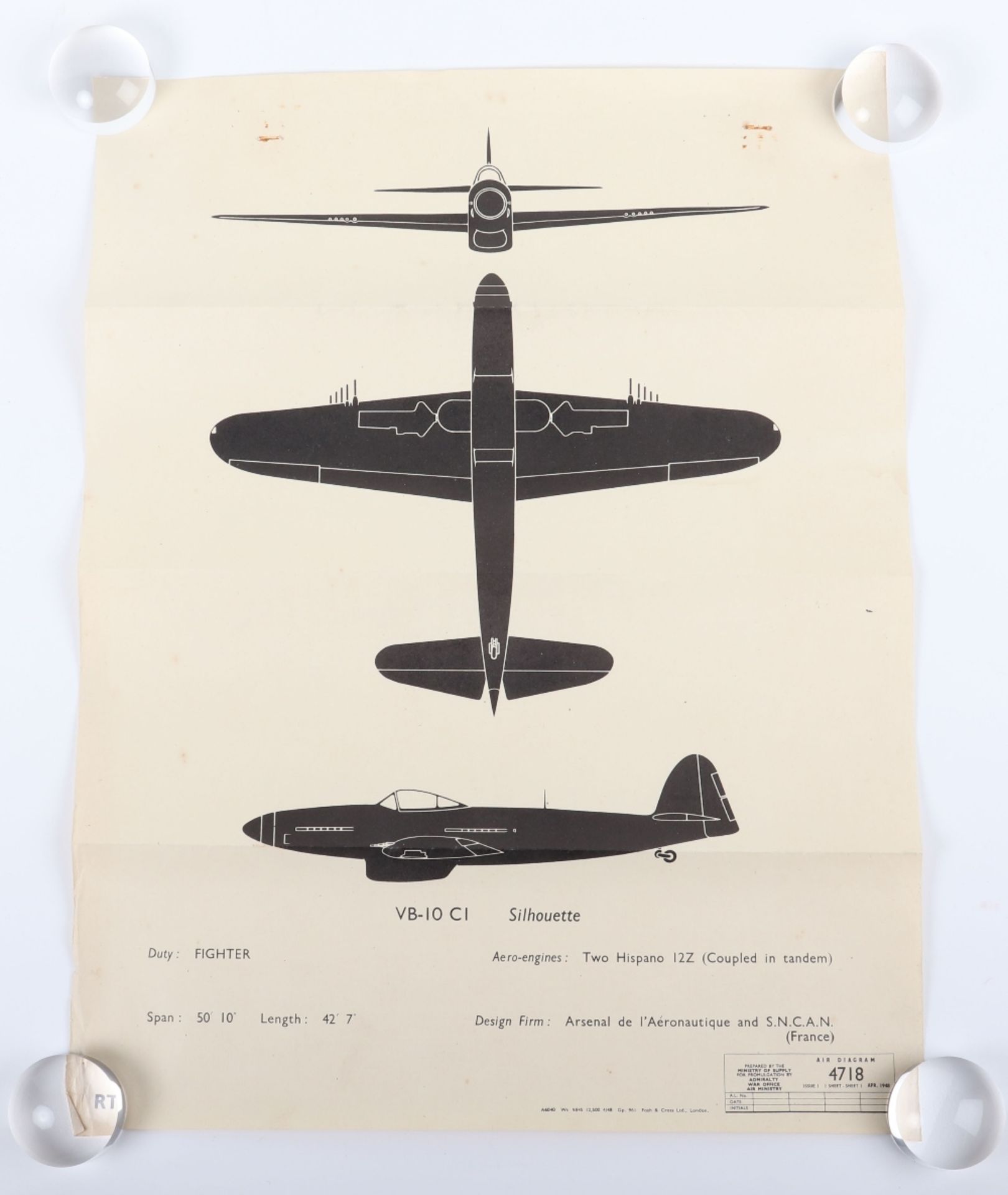 Large collection of Restricted Air Diagrams of Aircraft (Recognition Sheets) - Bild 5 aus 11