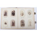 Imperial German Album of Carte de Visite Style Photographs c. 1863