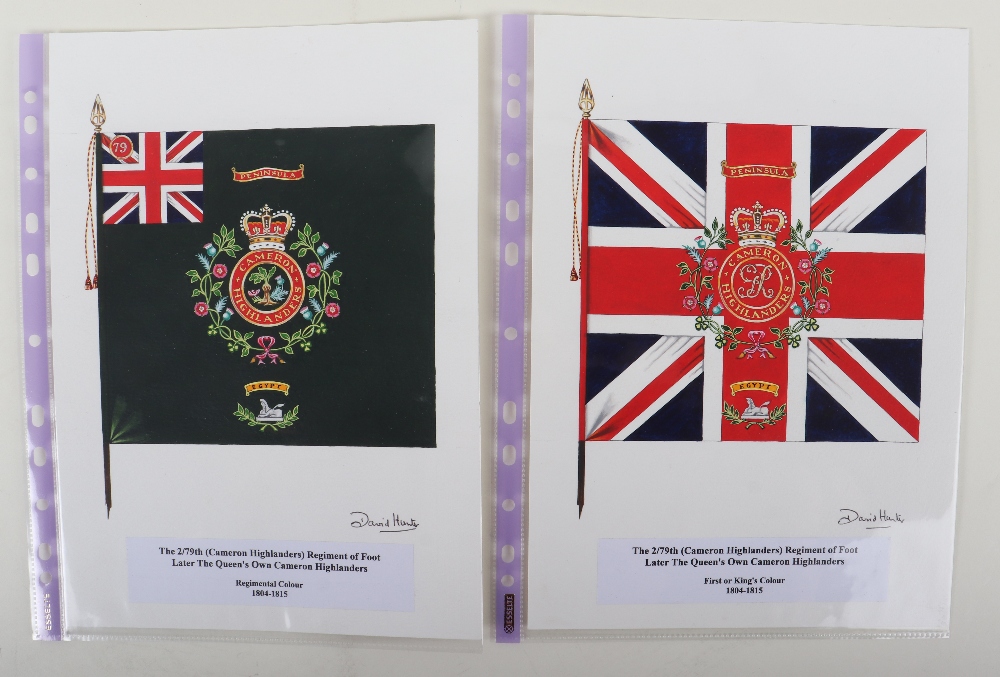 David J Hunter Regimental Colours of The 2/79th (Cameron Highlanders) Regiment of Foot