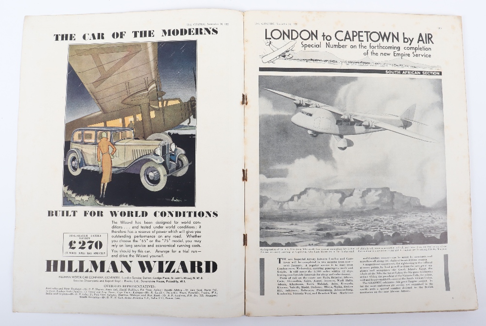 The Graphic Special Trans-Africa. African Airways Number November 1, 1931 - Image 2 of 7