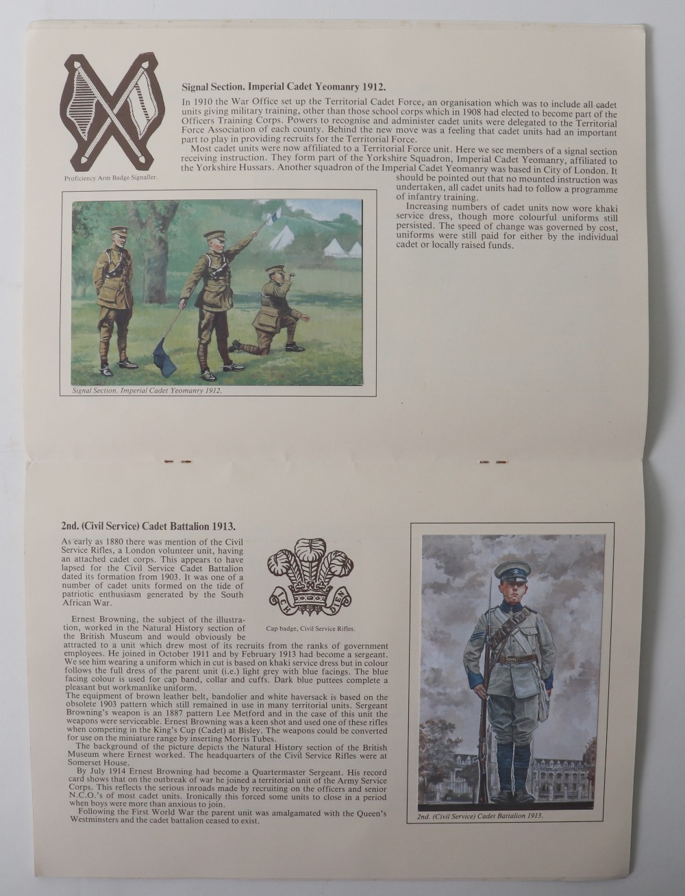 2/15 Battalion County of London Regiment (P.W.O.) Civil Service Rifles, Printed Album c.1914 - Image 10 of 13