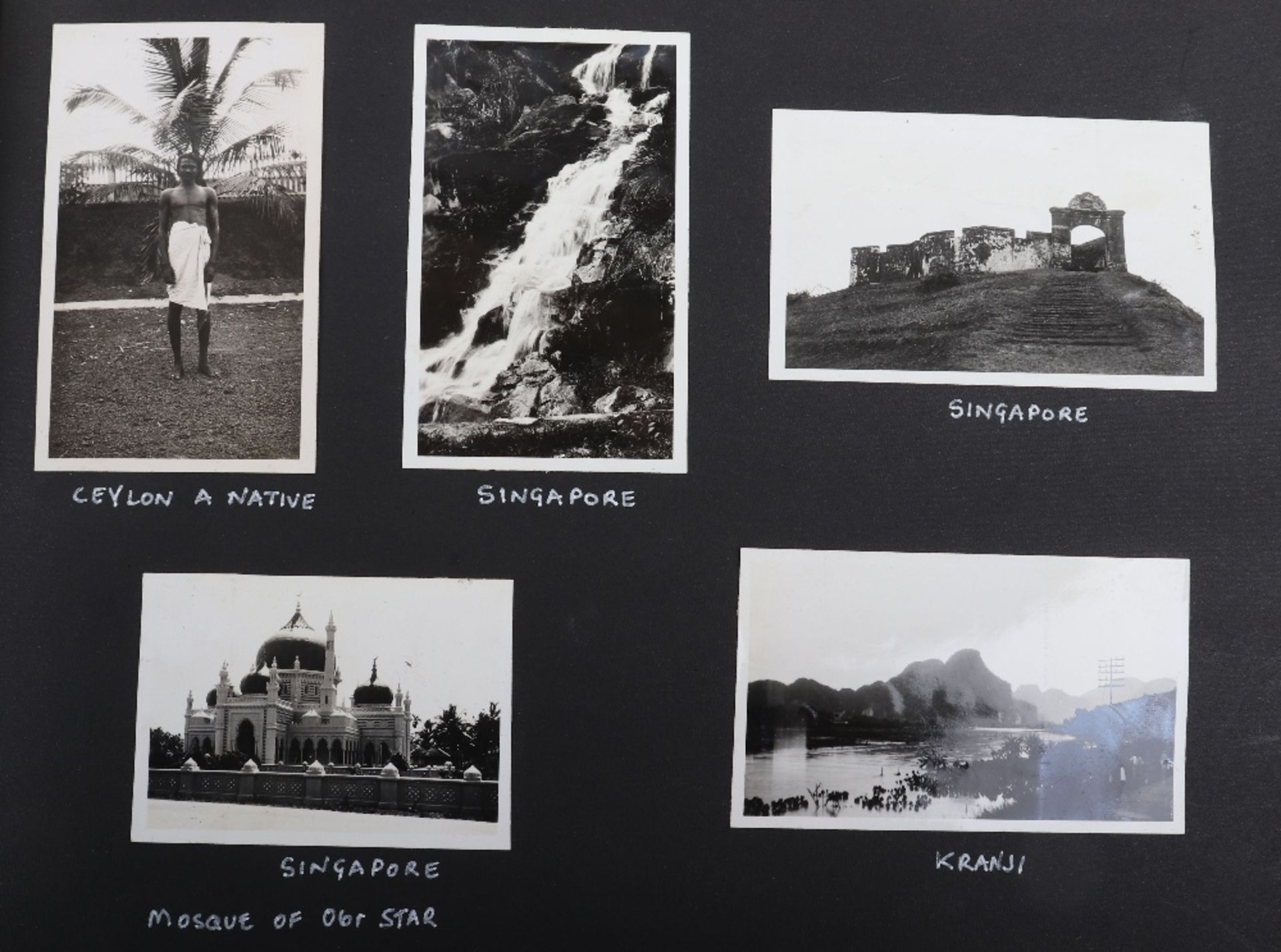 Chinese Lacquered Photograph Album Covering Cruise of HMS Cumberland (5th Cruiser Squadron China) 19 - Image 12 of 23