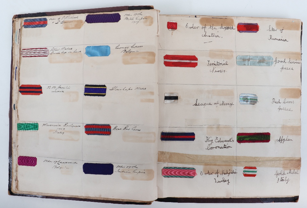 Interesting Album of Mainly Great War Medal Ribbons - Image 3 of 4