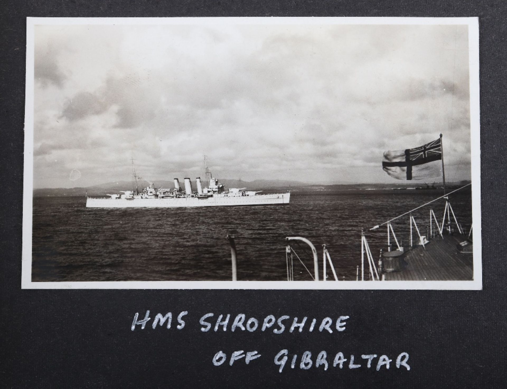 Chinese Lacquered Photograph Album Covering Cruise of HMS Cumberland (5th Cruiser Squadron China) 19 - Image 6 of 23