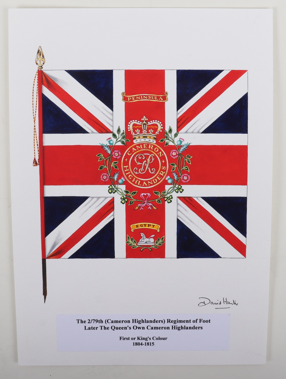 David J Hunter Regimental Colours of The 2/79th (Cameron Highlanders) Regiment of Foot - Bild 2 aus 3