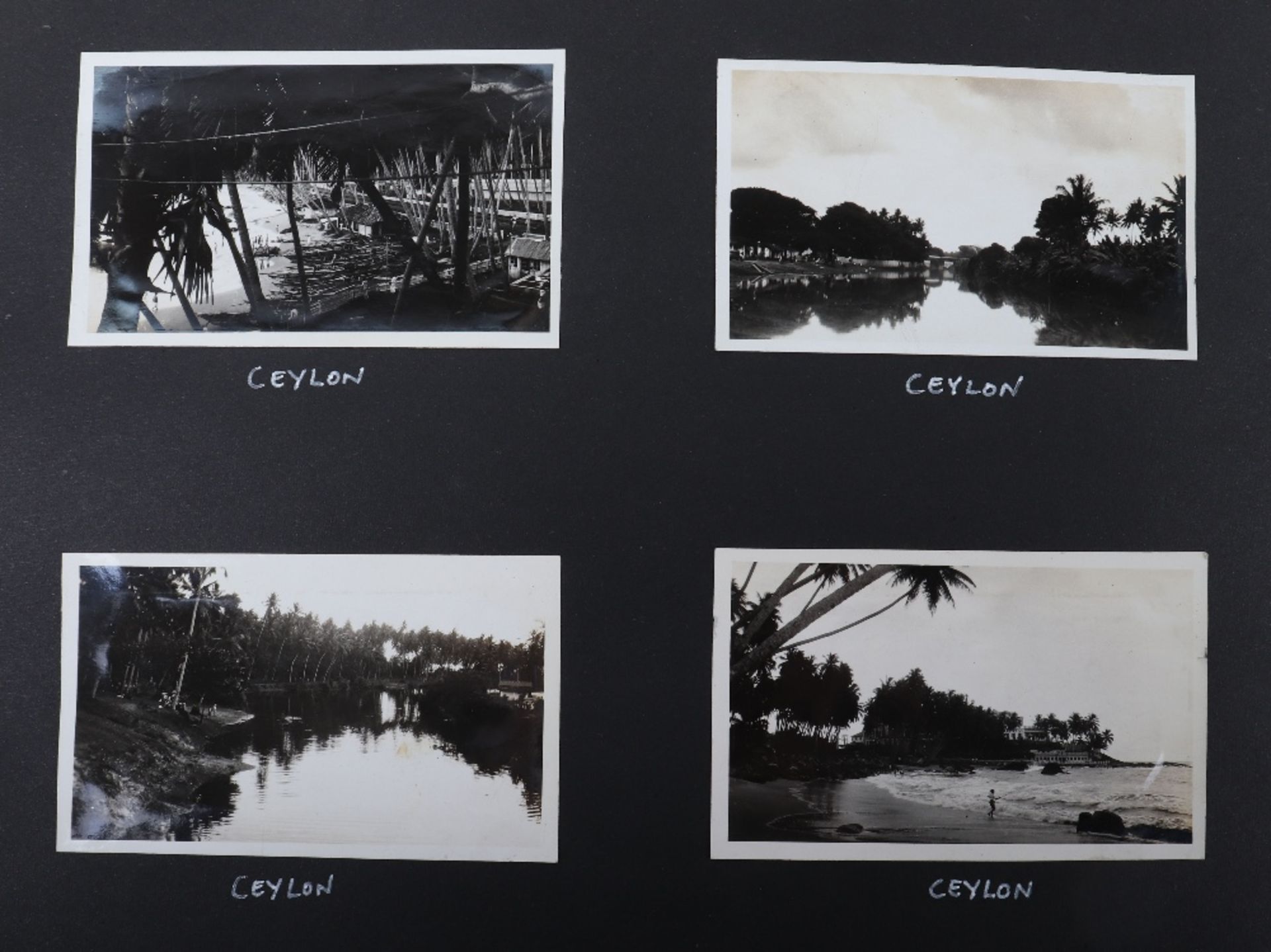 Chinese Lacquered Photograph Album Covering Cruise of HMS Cumberland (5th Cruiser Squadron China) 19 - Image 11 of 23