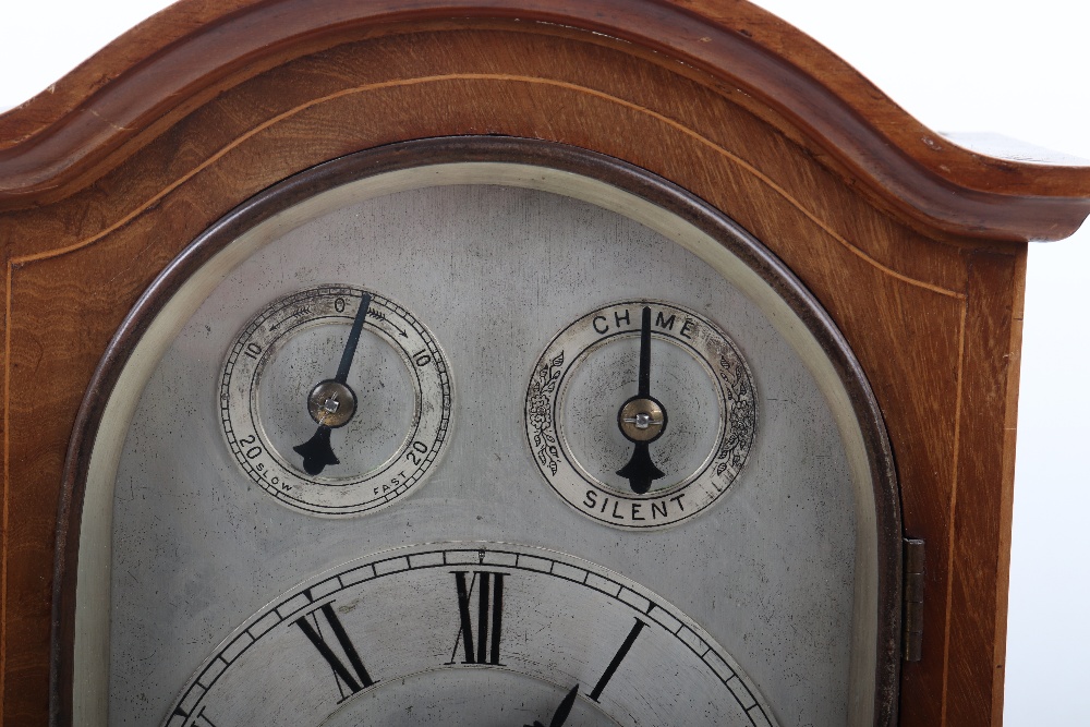 A 19th century mantle clock, silvered dial - Image 2 of 9