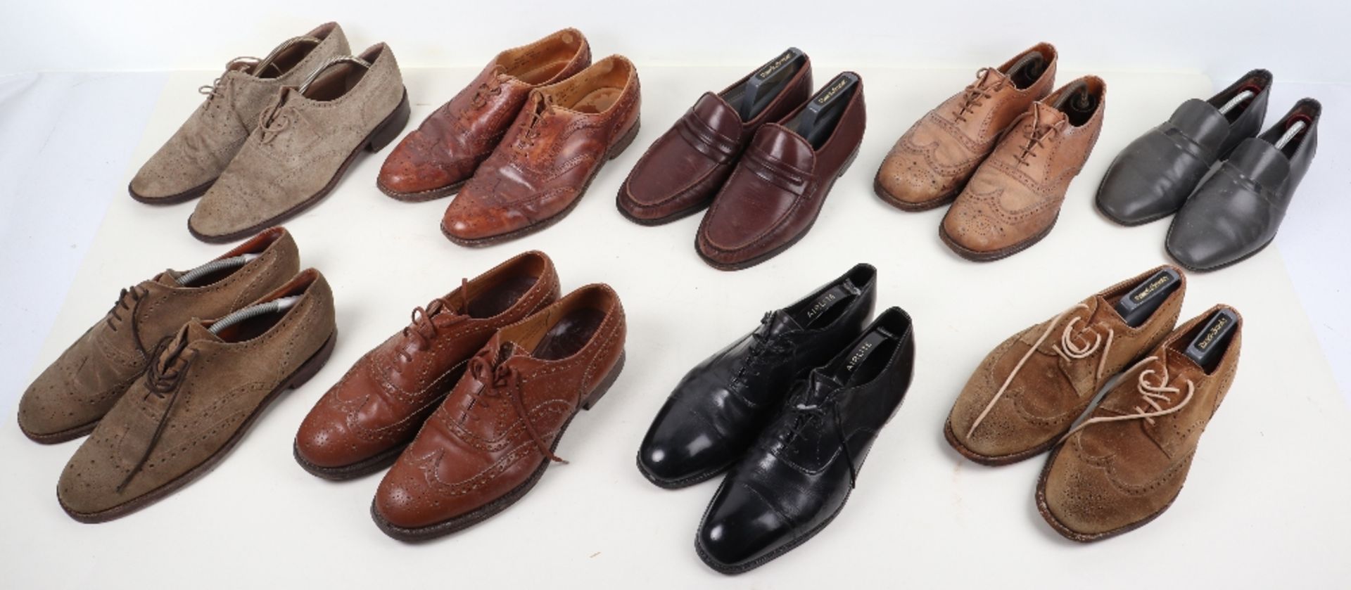 Nine pairs of men’s shoes