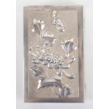 A Chinese silver matchbox case, Wang Hing, Shanghai, London import marks