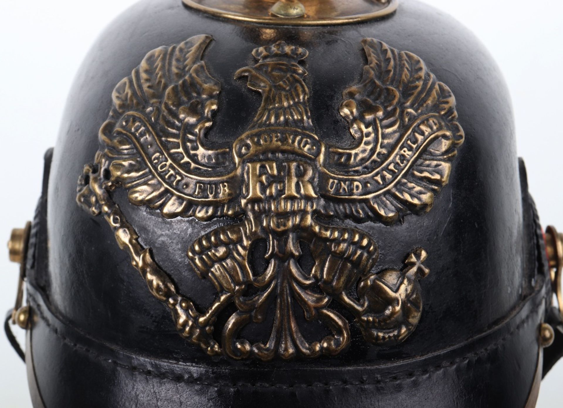 A reproduction Imperial German pickelhaube - Image 7 of 12