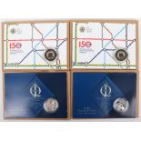Two Diamond Jubilee £5 silver coins from the Diamond Jubilee Collection