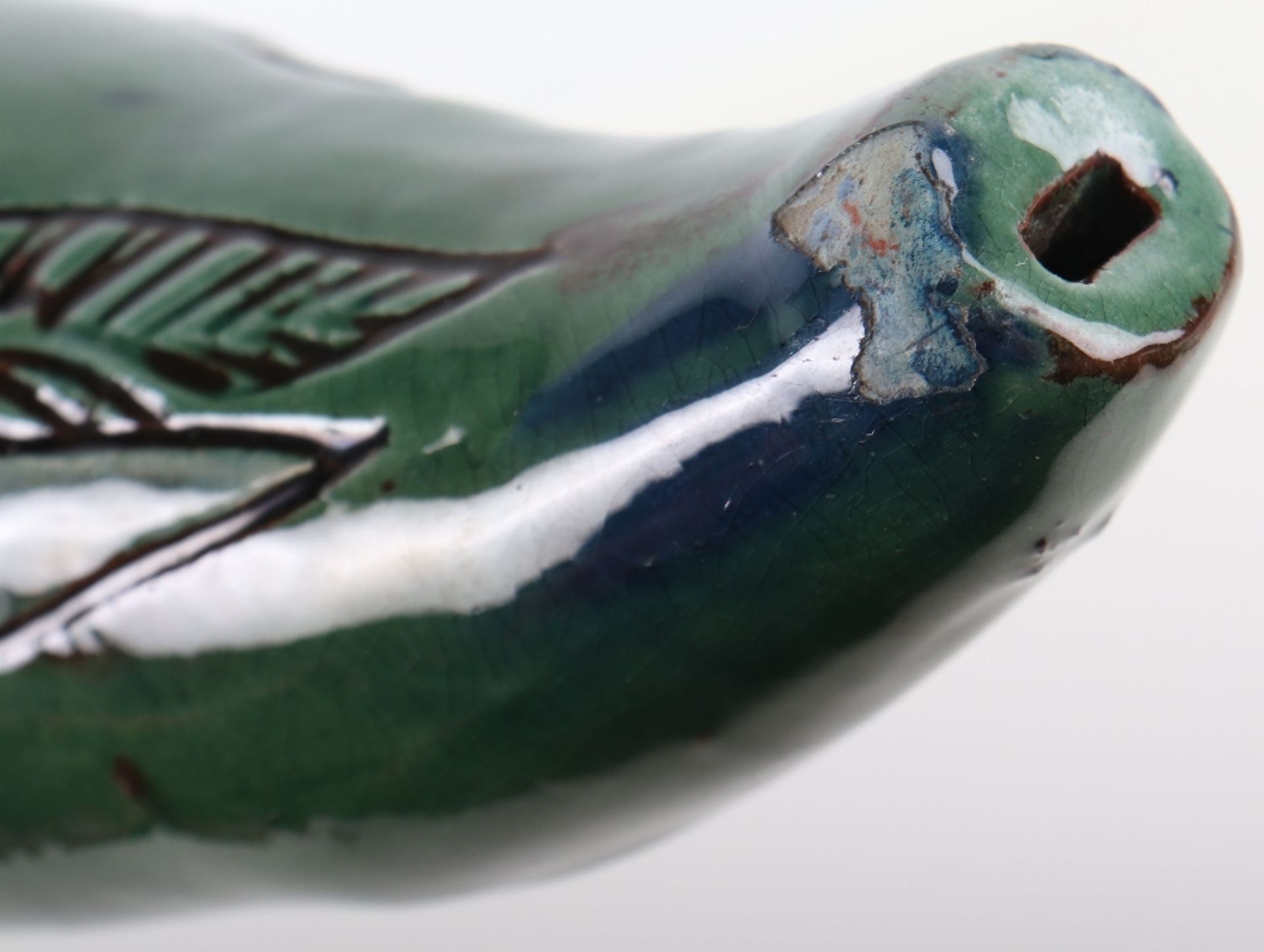 A rare C.H Branham pottery bird whistle - Image 8 of 10