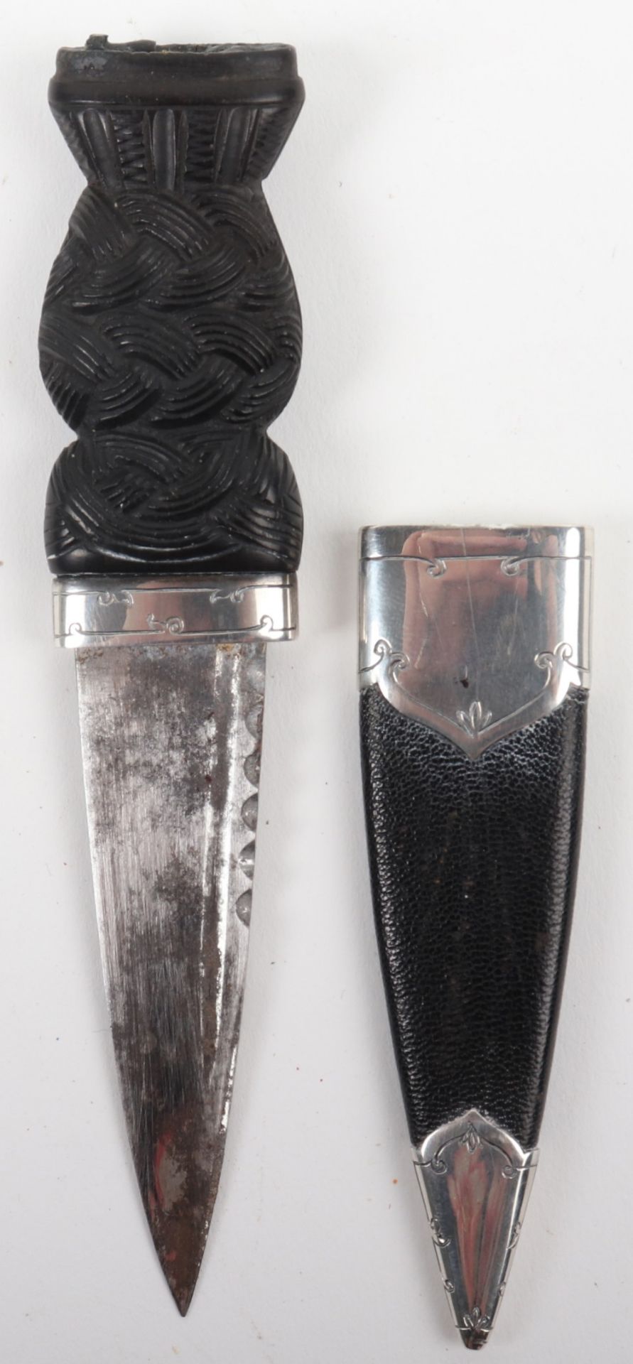 A silver mounted sgian dubh - Image 2 of 12