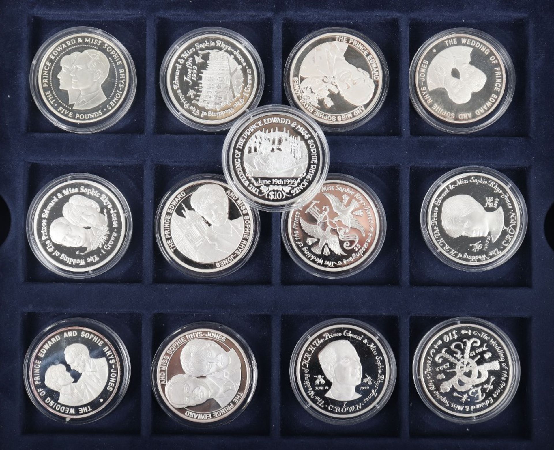 The Prince Edward & Miss Sophie Rhys-Jones silver coin collection - Image 2 of 3