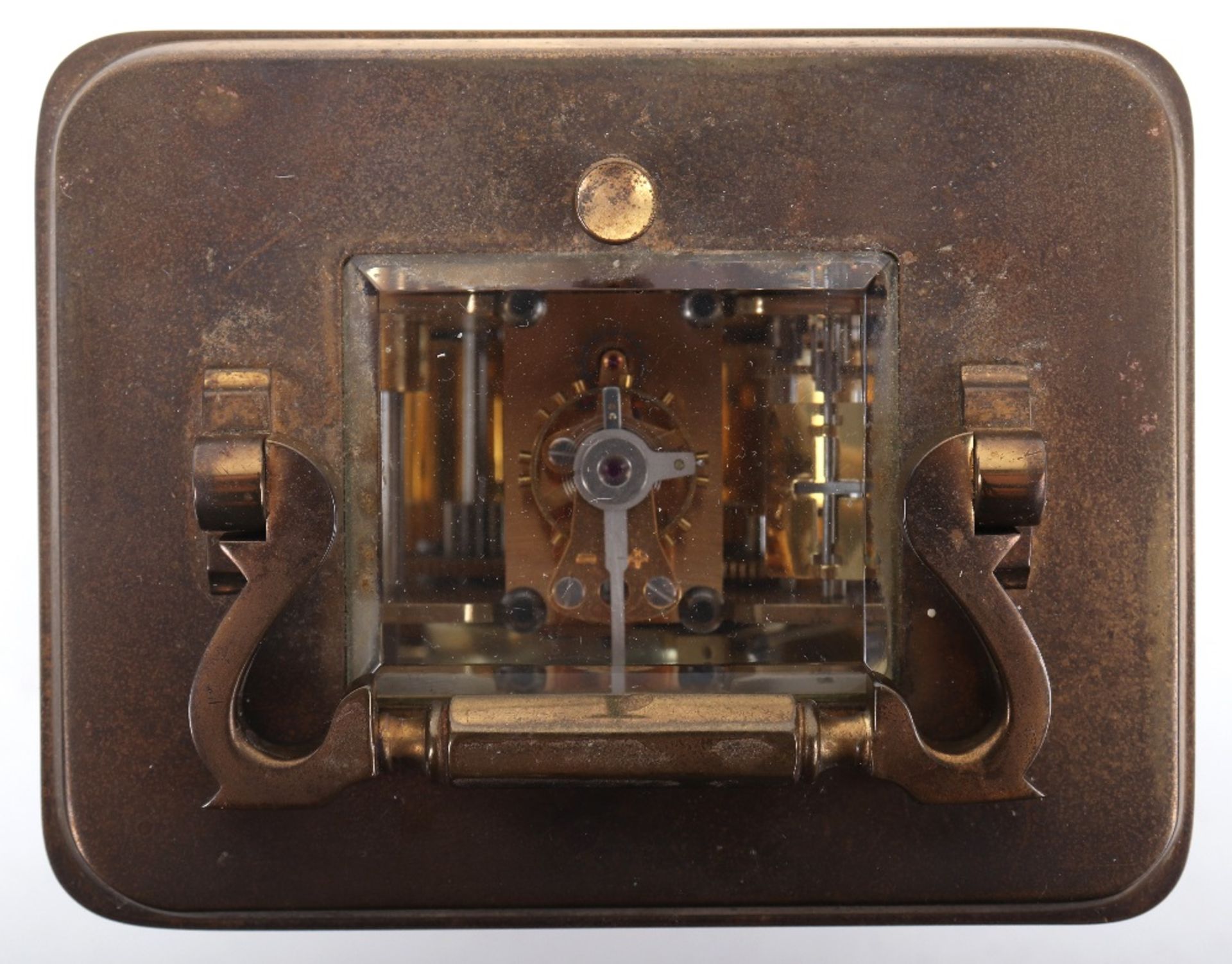 A 20th century brass carriage clock, signed Charles Frodsham London - Image 6 of 8