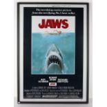 Jaws One Sheet Film Re Issue Poster