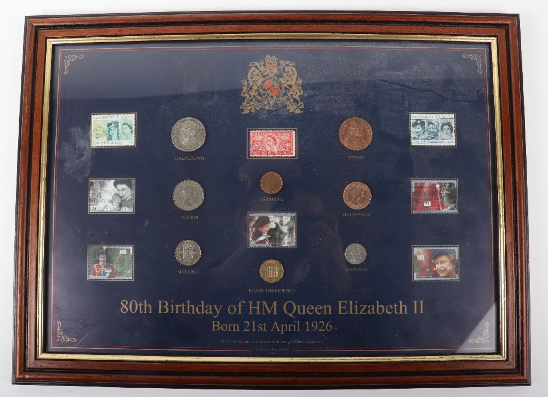 Five framed coin, stamp and banknote collections - Image 5 of 6