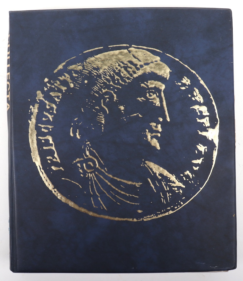 A folder of GB coins