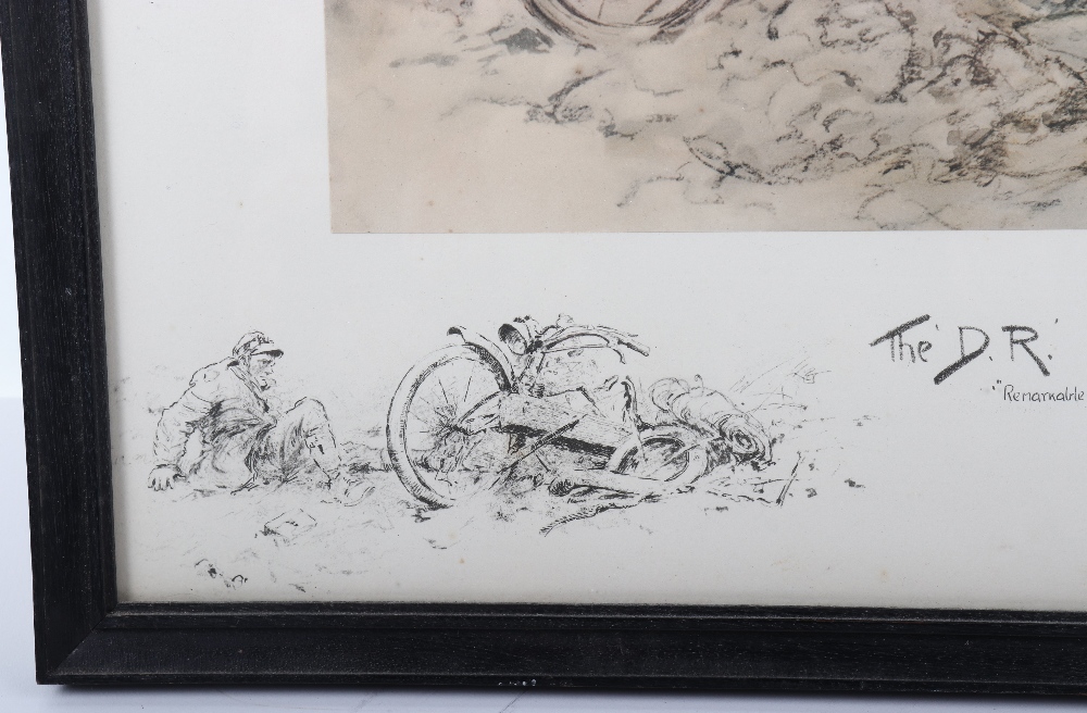 Charles Johnson Payne ‘Snaffles’ (1884-1967) ‘The D.R.’ (Despatch Rider), signed coloured print, sig - Image 3 of 5