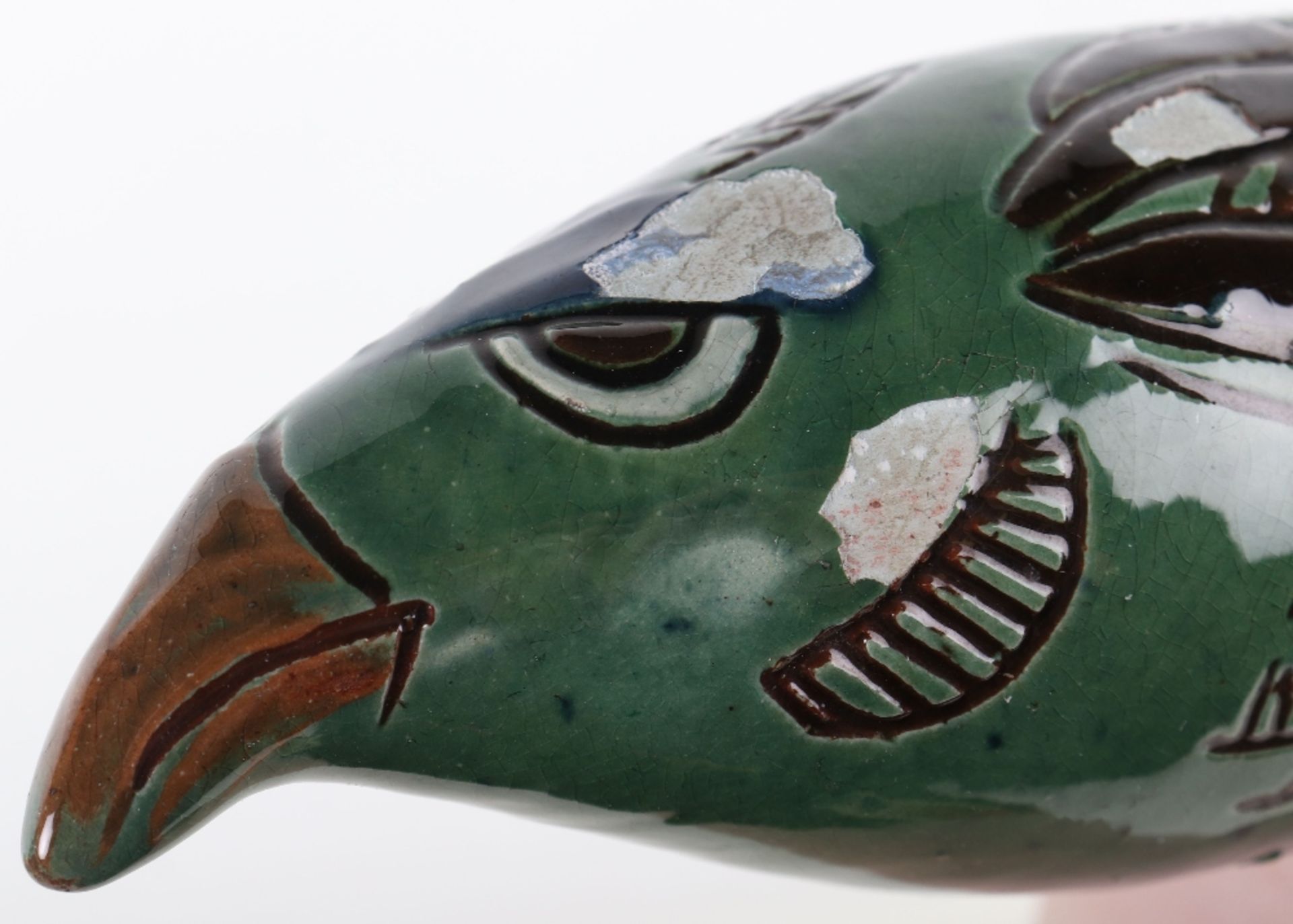 A rare C.H Branham pottery bird whistle - Image 5 of 10