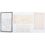 Queen Victoria signature in ink letter fragment 14cmW, a letter dated 1894 signed by Lord Randolph C
