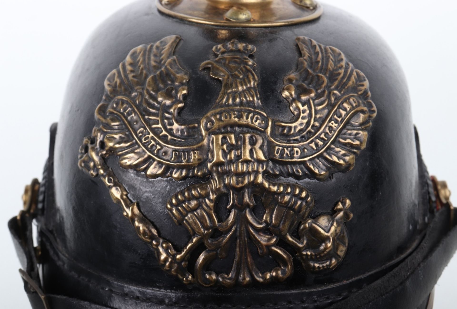 A reproduction Imperial German pickelhaube - Image 2 of 12