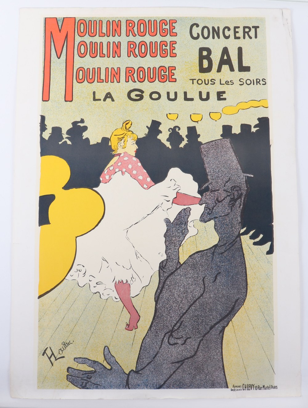 Henri de Toulouse-Lautrec “Ville de Nice” exhibition poster, 51cmWx71cmH - Bild 4 aus 5