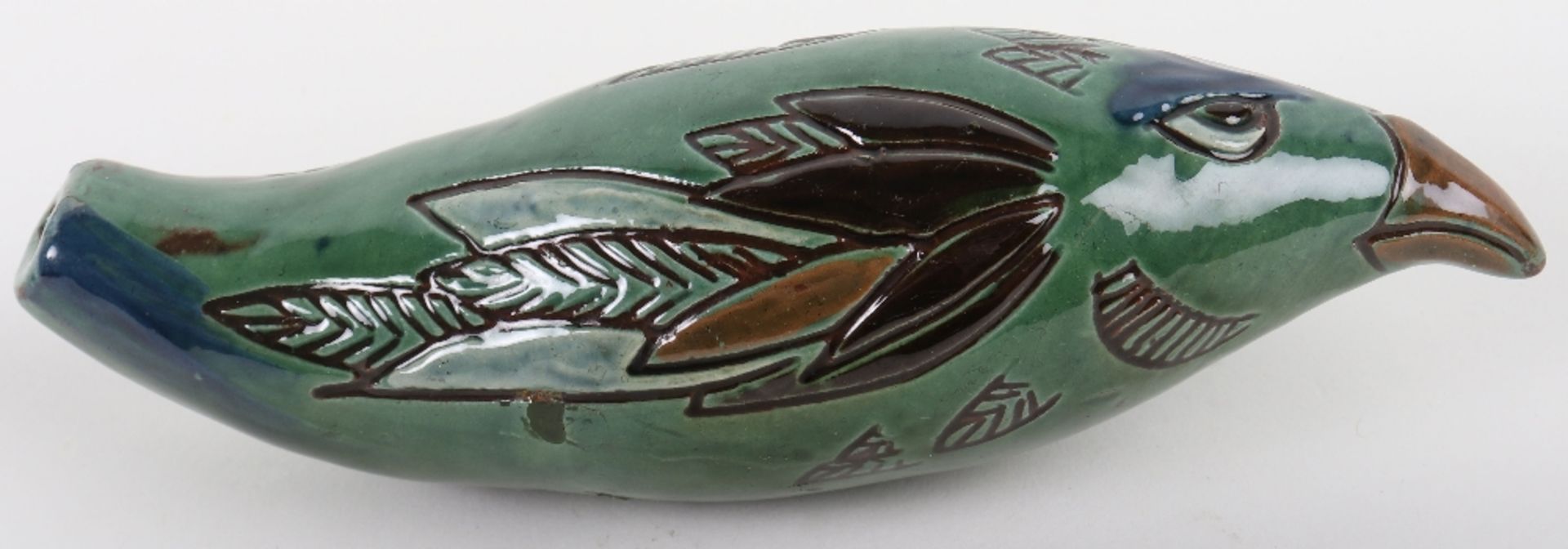 A rare C.H Branham pottery bird whistle - Image 2 of 10