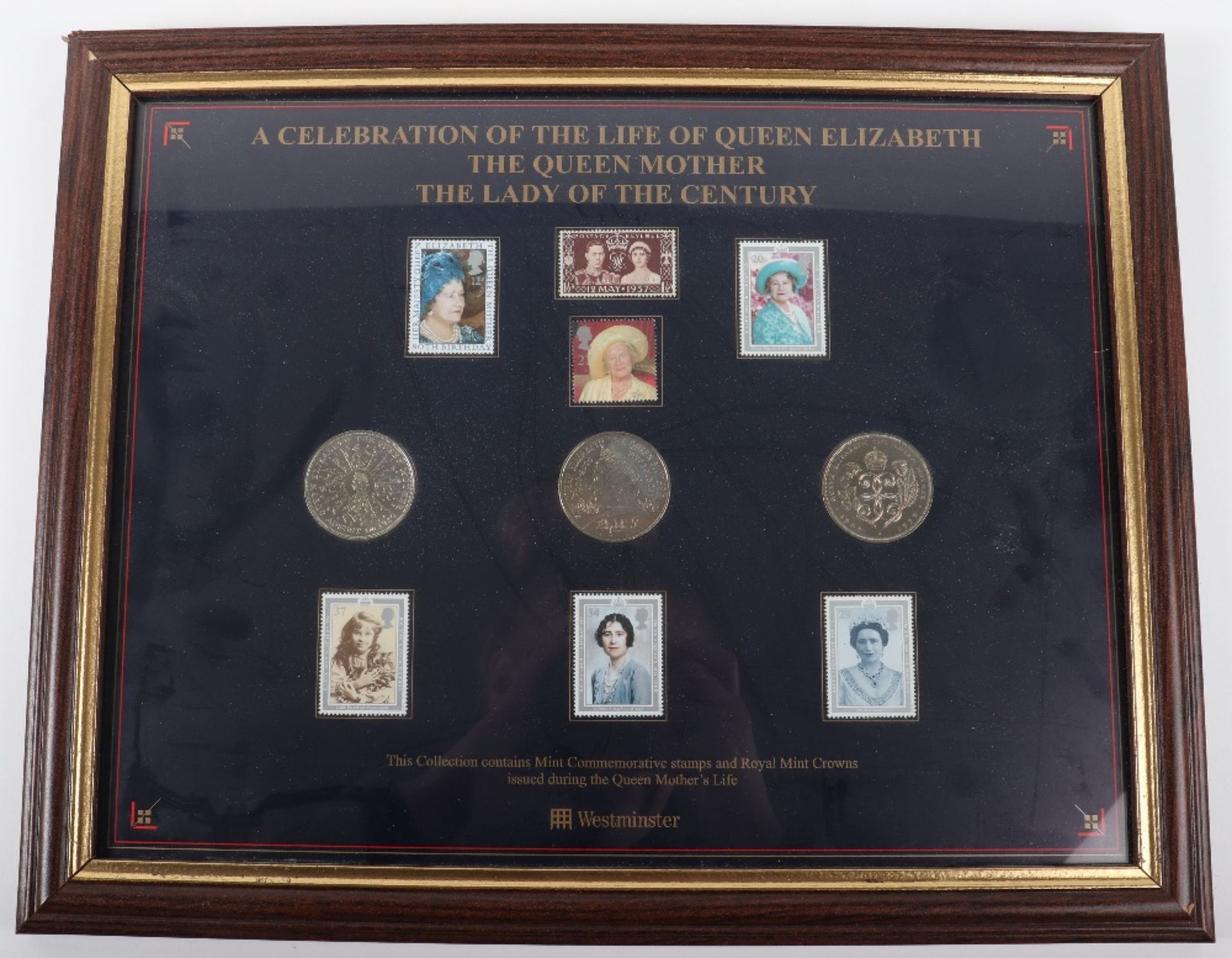 Five framed coin, stamp and banknote collections - Image 3 of 6