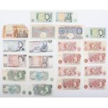 A selection of GB banknotes