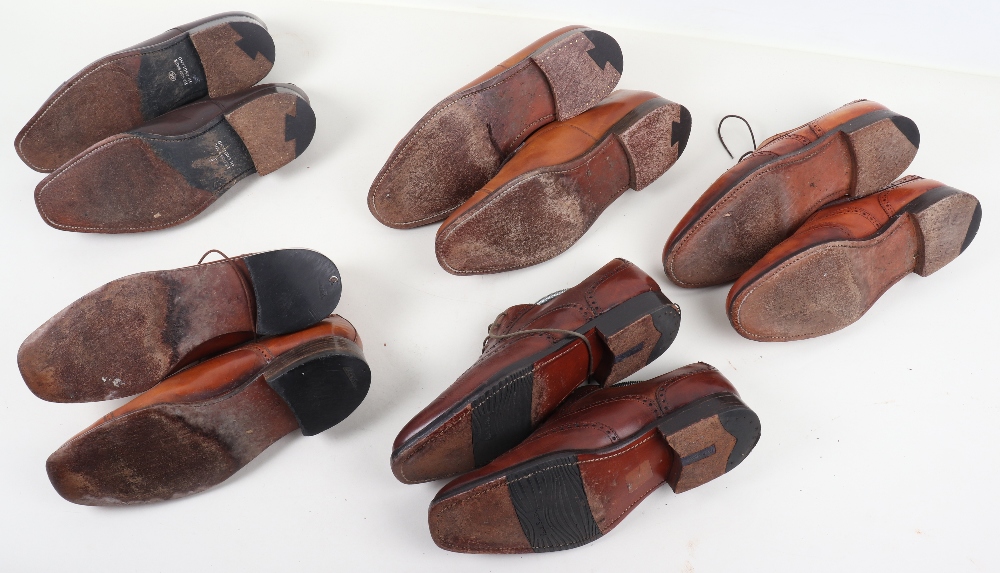 Five pairs of men’s brown leather shoes - Bild 2 aus 2