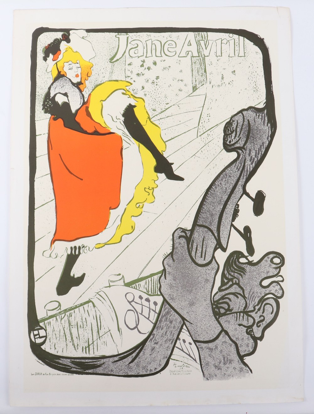 Henri de Toulouse-Lautrec “Ville de Nice” exhibition poster, 51cmWx71cmH - Bild 3 aus 5