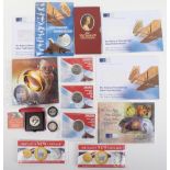 Selection of commemorative coins