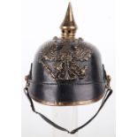 A reproduction Imperial German pickelhaube