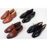 Four pairs of men’s shoes