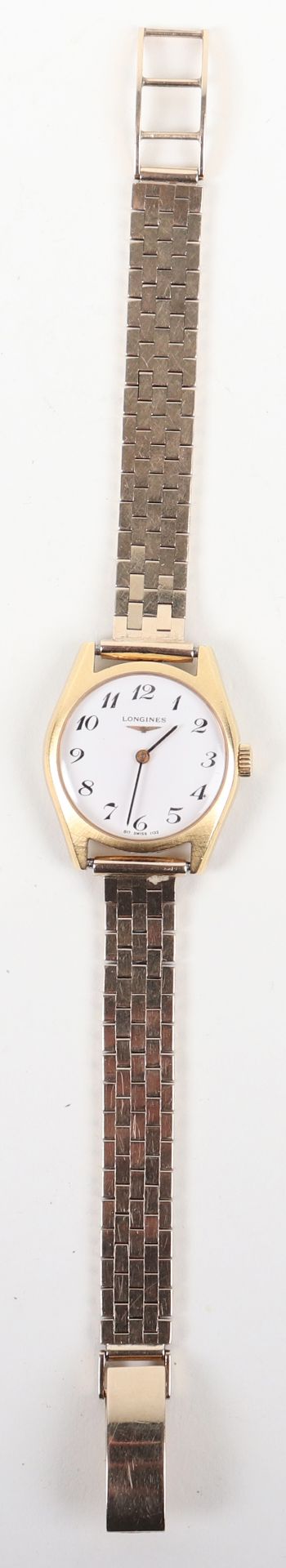 A ladies Longines wristwatch with a later 9ct gold strap - Image 2 of 7