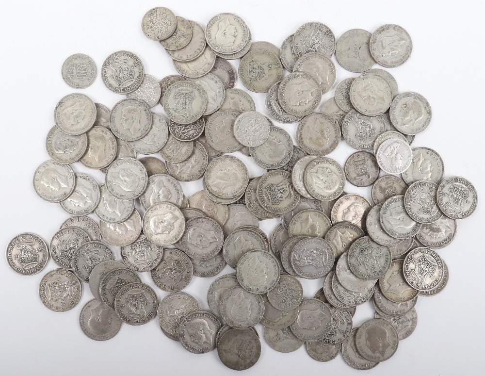 A selection of 1920-1946 Shillings, (118) and twenty sixpences