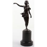 An Art Nouveau bronze nymph/fairy
