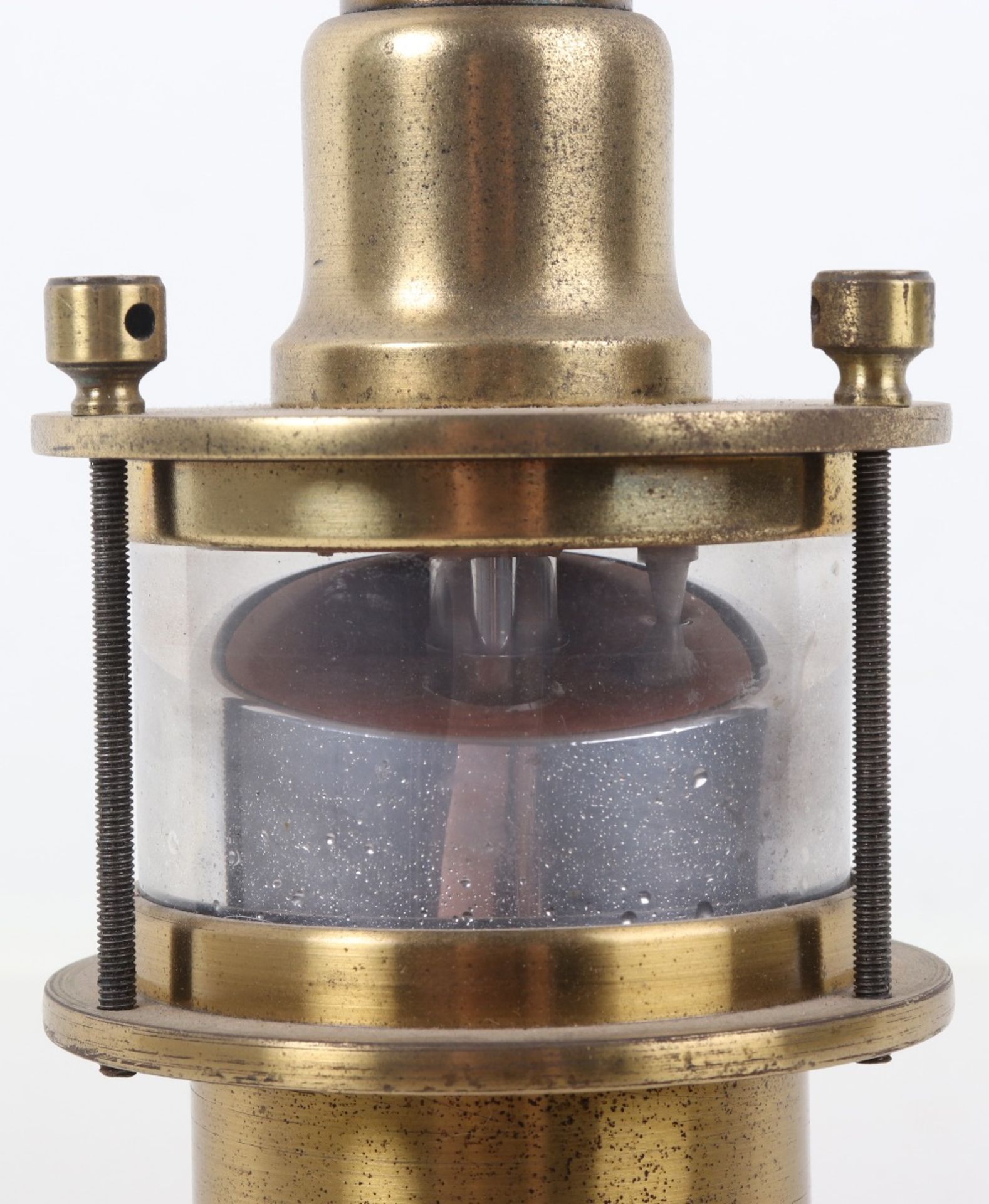 A 19th century brass marine or observatory barometer by Negretti & Zambra, No. 1213 - Image 5 of 7