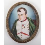 A portrait miniature of Napoleon