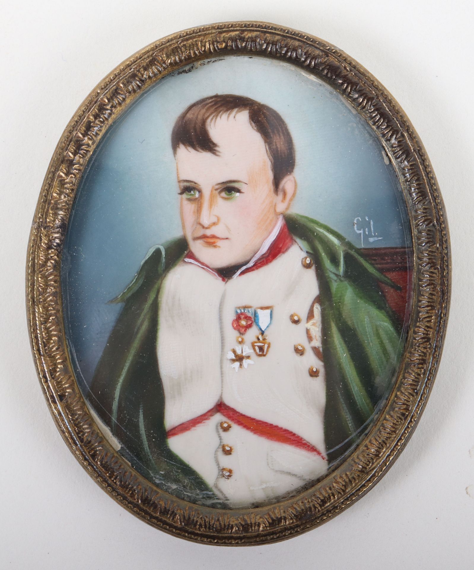 A portrait miniature of Napoleon