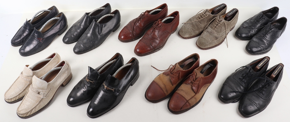 Nine pairs of men’s shoes